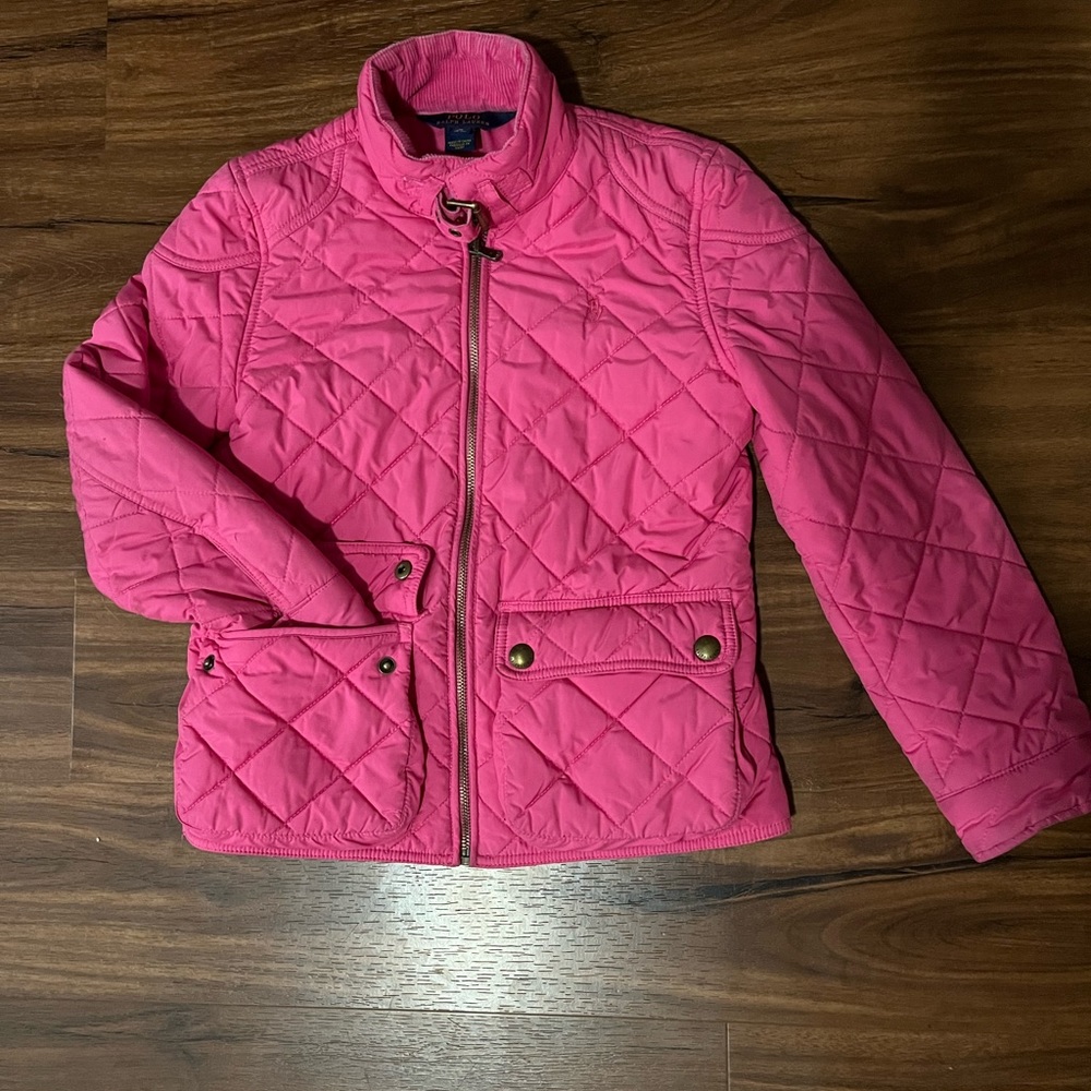 Girls Pink Polo by Ralph Lauren Jacket size 8/10